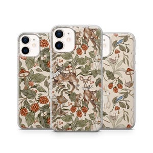 Cottage Core Forest Phone Case for iPhone 16E, 15, 14, 13, 12 Samsung S25, S24Fe, S23Ultra, A56, A15 Pixel 9A, 9Pro XL, 8A, 8Pro, 7A, 6A