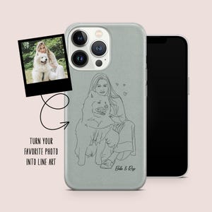 Custom Line Art Phone Case for iPhone 17Pro, 16E, 15, 14, 13 Samsung S25, S24Fe, S23, A56, A15 Pixel 10Pro XL, 9A, 8A, 8Pro, 7A, 6A