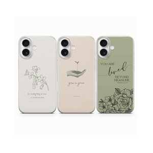 Etui na telefon w stylu chrześcijańskim, minimalistyczne, do modeli iPhone 17Pro, 16E, 15, 14, 13, Samsung S26, S25Fe, S23, A57 Pixel 10A, 10ProXL, 9A, 8A, 8Pro, 7A