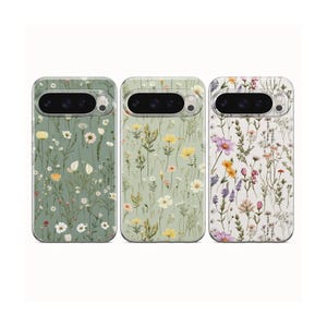 Floral Phone Case for Google Pixel 10A, 10Pro XL, 9Pro, 9A, 8A, 7Pro, 7A Samsung S26, S25Fe, S23, A57, A17 iPhone 17, 16Pro, 16E, 15