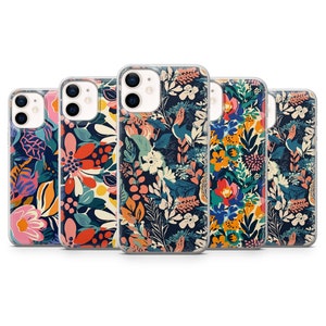 Coque pour iPhone 16E, 15, 14, 13, 12 et fleurs bohèmes, Samsung S25, S24Fe, S23Ultra, A56, A15 Pixel 9A, 9Pro XL, 8A, 8Pro, 7A, 6A
