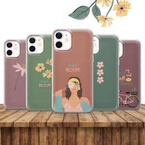 Floral Cute Phone Case for iPhone 16E, 15, 14, 13, 12 Samsung S25, S24Fe, S23Ultra, A56, A15 Pixel 9A, 9Pro XL, 8A, 8Pro, 7A, 6A