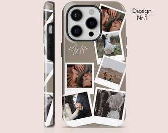 Tough Custom Photo Phone Case Photo Collage for iPhone 15, 14, 13, 12, 11, XR, Google Pixel, 8, 8 Pro, 7A, 6A, Samsung Galaxy S24, S23, S22