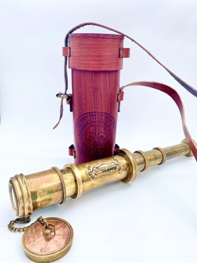 Brass Telescope Christmas Gift Pirates Scope Brass Etsy