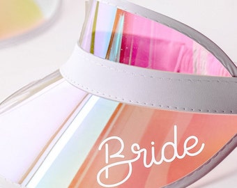 Personalized Bride Visor Bachelorette Visors Bachelorette Party Sun Visors Beach Bachelorette Gifts Pool Party Bachelorette Party Favors