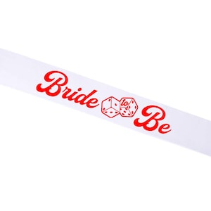 Lucky in Love Bachelorette Party Sash Bride to Be Sash Bachelorette Party Sash for Vegas Theme Bride To Be Sash