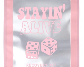 Hangover Kits Stayin' Alive Hangover Recovery Kit Casino | Bachelorette Party Favor Bachelorette Party Girls Oh Shit Kit Over Night Bags