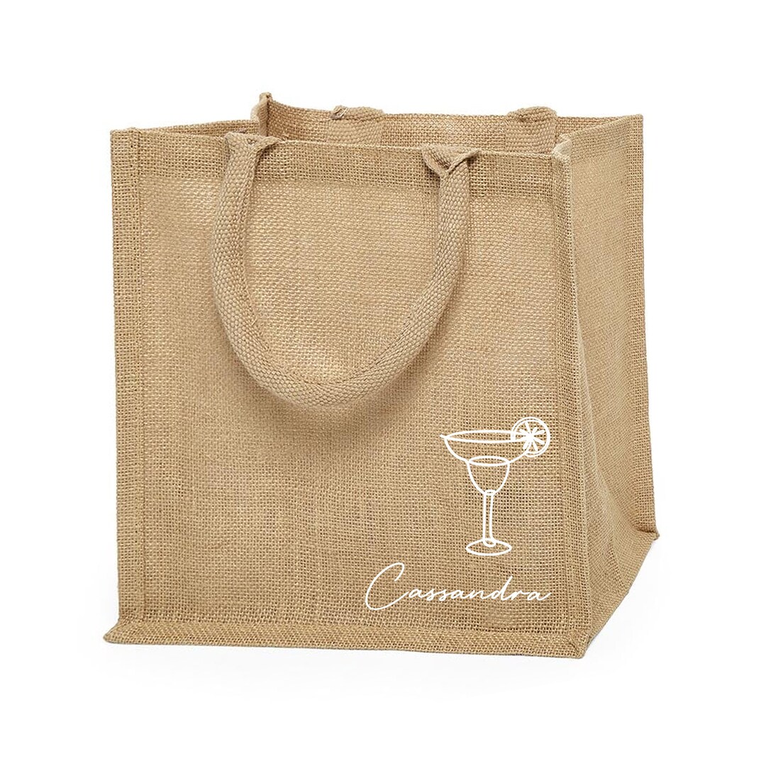 Minimalist Mexico Tropical Margarita Bridesmaid Tote Bags, Beach Bag ...