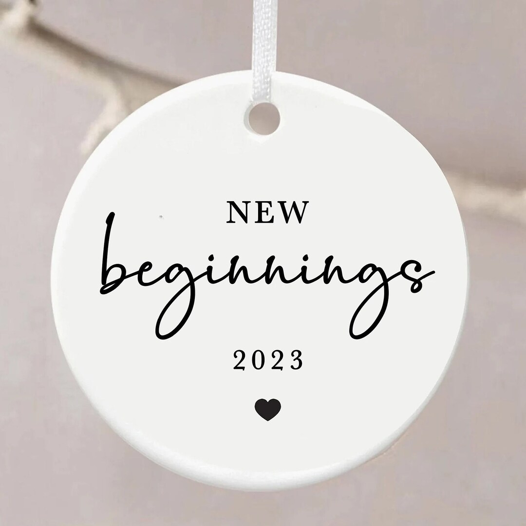 CHENVA Scheidungsgeschenk Für Frauen – Inspirierender Schlüsselanhänger „New Beginnings“, Edelstahl, 50 X 16 Mm
