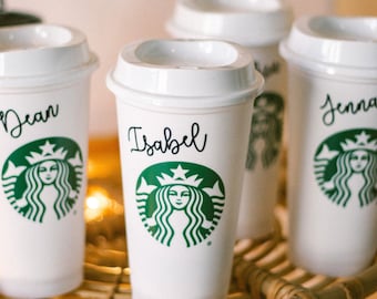 The First Starbucks Pike Place Original Logo Plastic Cold