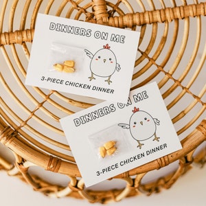 Dinners on Me 3-piece Chicken Dinner Gag Gift Stocking Stuffer ...