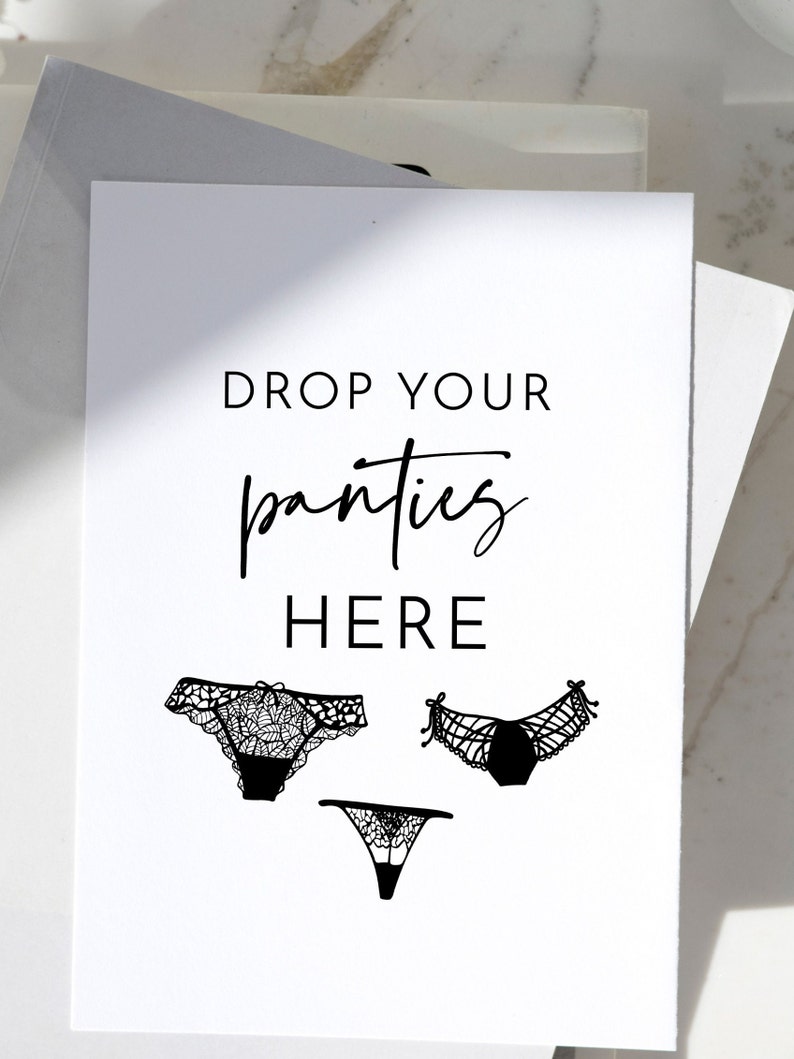 Printable Funny Bachelorette Games Panty Game Engagement Party and Bridal Shower Games Bachelorette Party Cards Instant Download image 6