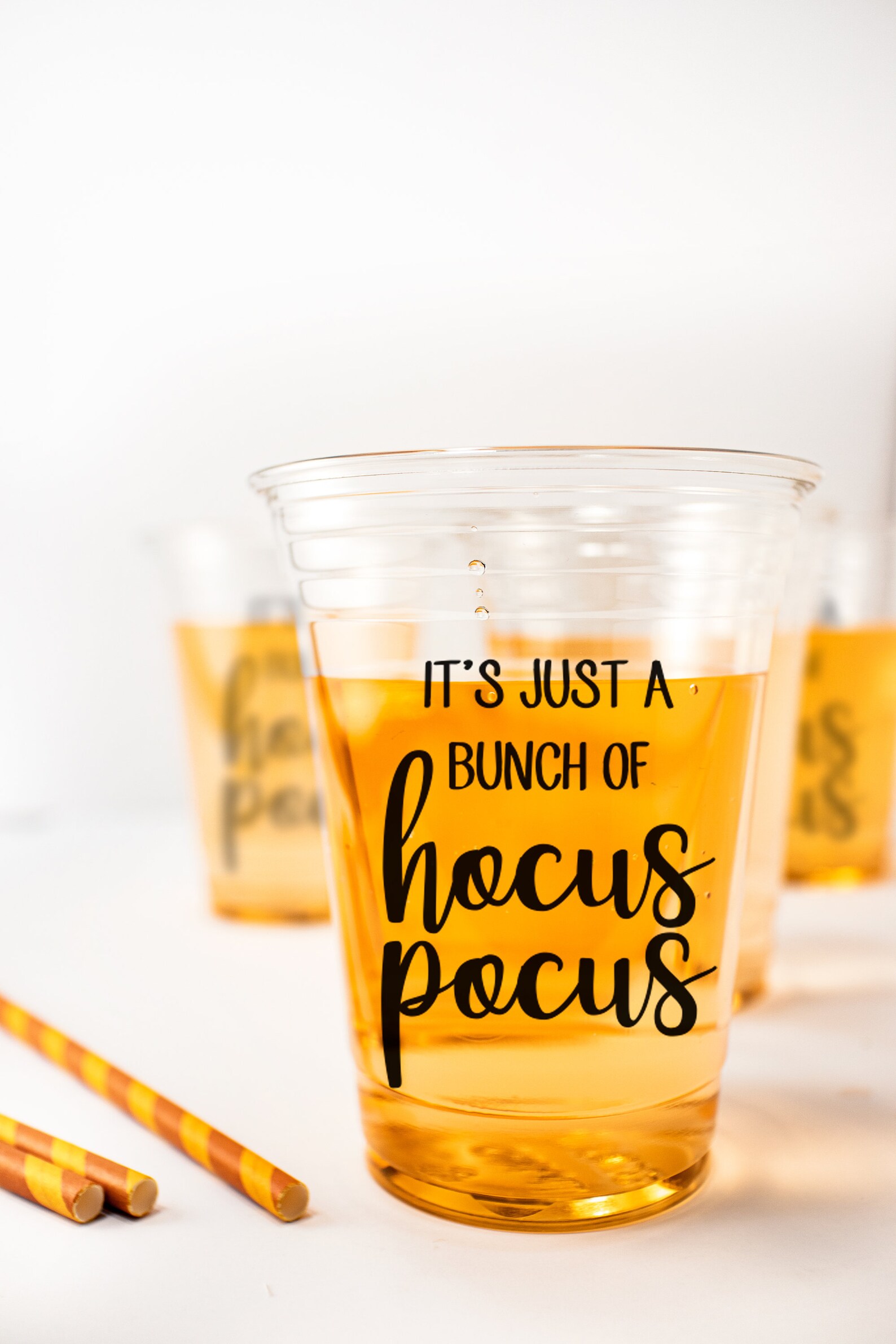 Personalized Party Cup W/ Hocuspocus Cups Halloween Theme Etsy