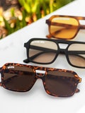Minimalist Modern Aviator Shape Vintage Style Bachelorette Party Sunglasses Bride Sunglasses Beach Honeymoon Bridal Shower Gift - S203
