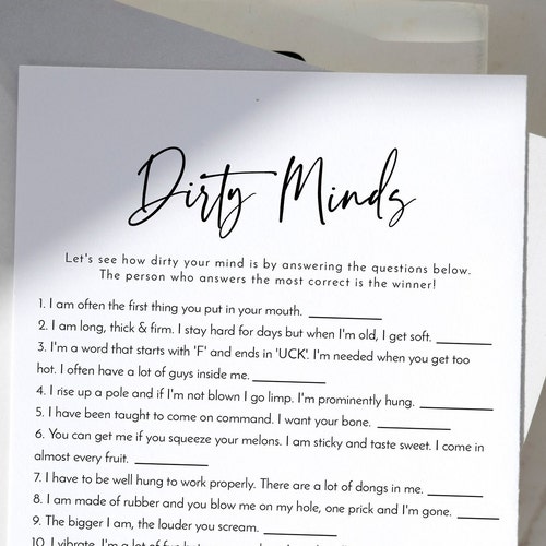 Printable Funny Bachelorette Games Naughty Engagement Party - Etsy