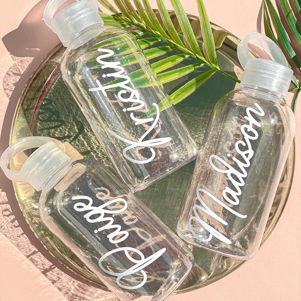 Personalized Water Bottle | Bachelorette Party Favors, Bridesmaid Gifts, Sorority Big/Little Gift | 20oz Custom Water Bottle Tumbler w/ Name