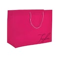 Hot Pink Gift Bags with Personalized Name Minimalist Style - Bachelorette Party Favors Tote Bag with Custom Name for Bridesmaid