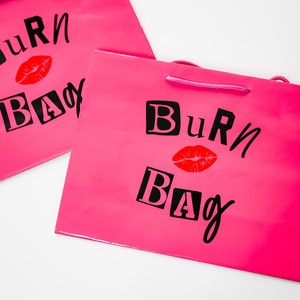 Hot Pink Gift Bags with Personalized Name Girls Bachelorette Party Favors Tote Bag with Custom Name for Bridesmaid image 1