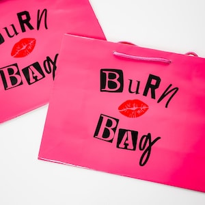 Hot Pink Gift Bags with Personalized Name - Girls Bachelorette Party Favors Tote Bag with Custom Name for Bridesmaid