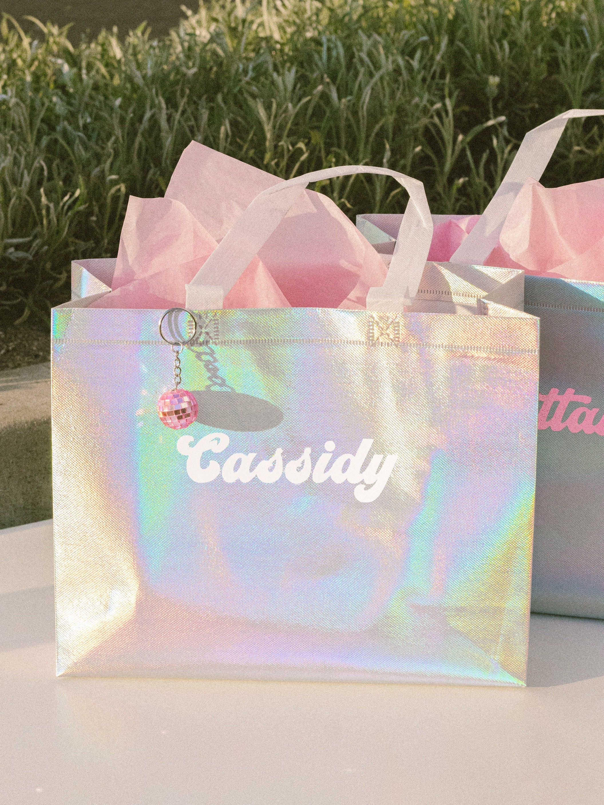 Pink Holographic Bag 