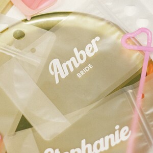 Personalized Drink Pouches Bachelorette Party Favors Bridesmaids Custom Drink Pouch with Pink Straw Bachelorette Ideas for Vegas & Beaches