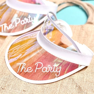 Personalized Bride Visor Bachelorette Visors Bachelorette Party Sun Visors Beach Bachelorette Gifts Pool Party Bachelorette Party Favors