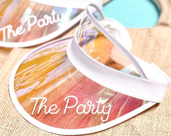 Personalized Bride Visor Bachelorette Visors Bachelorette Party Sun Visors Beach Bachelorette Gifts Pool Party Bachelorette Party Favors