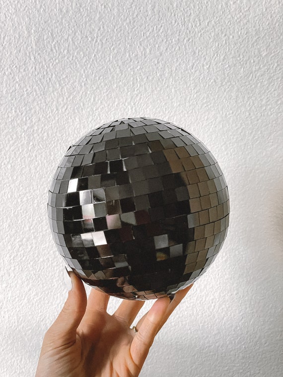 Bola De Espejos Tipo Hongo | Plata | 12x12x14 Cm | Decoración Discoteca | Fiestas Y Eventos