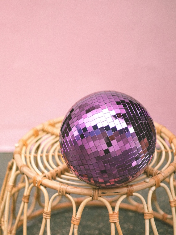 Morofme Disco Ball Foil Balloons - 4 Pack 22 Inch Iridescent 70s Party Decorations