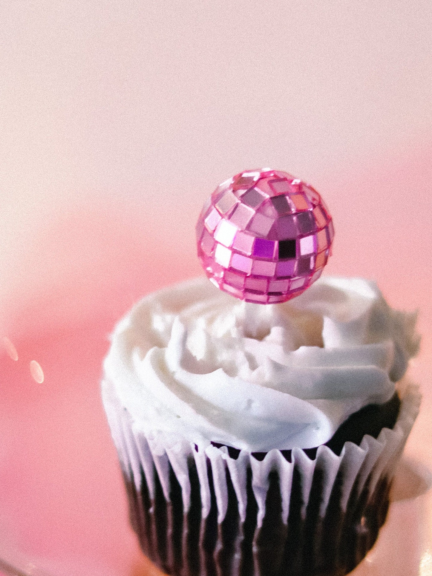 Baby Shower Mirror Disco Ball Cake Toppers Cupcake Toppers Etsy