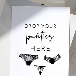 Printable Funny Bachelorette Games Panty Game Engagement Party and Bridal Shower Games Bachelorette Party Cards Instant Download image 1