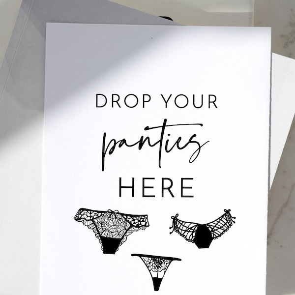 Printable Funny Bachelorette Games - Panty Game - Engagement Party and Bridal Shower Games - Bachelorette Party Cards - Instant Download