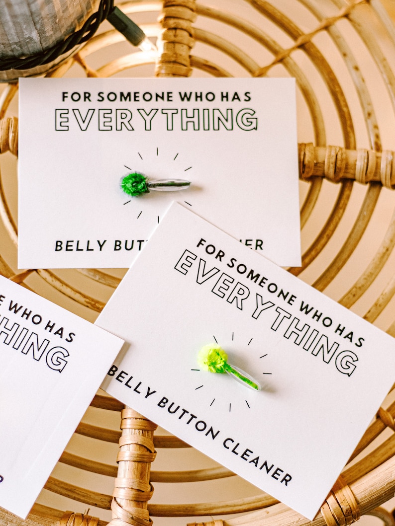 Funny stocking stuffer belly button cleaners