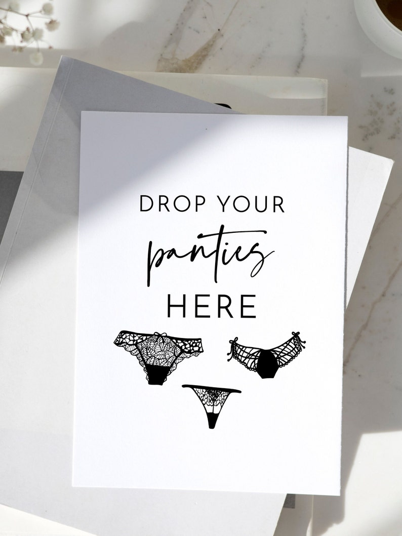 Printable Funny Bachelorette Games Panty Game Engagement Party and Bridal Shower Games Bachelorette Party Cards Instant Download image 4