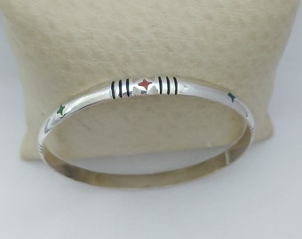 Moroccan Bracelet Berber Bangle Silver Jewelry Women Tribal,simple Engraved bracelets Handmade Ethnic Touareg