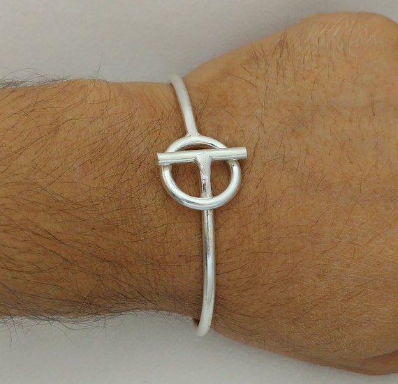 Sterling Silver Bracelet Cuff Bangle: Handmade Ci… - image 1