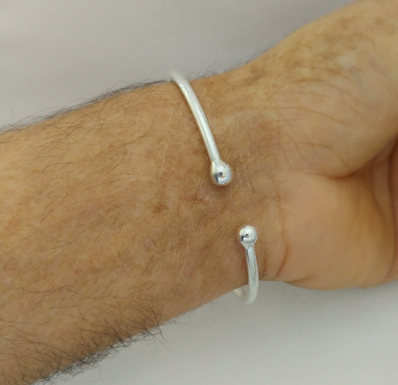 Sterling Silver Bracelet Cuff Bangle: Handmade Ci… - image 5
