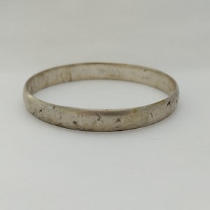 Vintage Armband marokkanische Silber Armspange, handgemachter Armreif Tuareg Boho, Tribal Boho, Geschenk für sie, afrikanische Boho Antik geschnitzt Antik alt