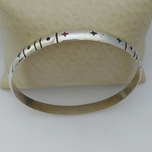 Bracelet Moroccan Silver Tuareg Cuff Bangle Handmade Tribal Carved Bohemian Berber African Touareg Boho Gift For Her Hyppy Sterling Sahara