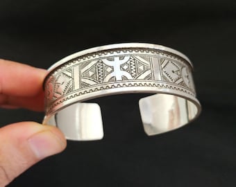 Bracciale Etnico Berbero Artigianale In Lega, Tuareg, Fatto A Mano In Niger, Nuovo Senza Confezione