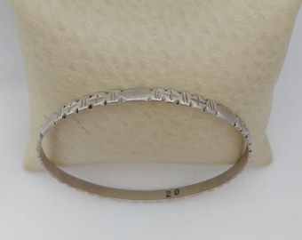 Vintage marockanskt armband silvermanschett handgjort berberarmband, etnisk afrikansk tuareg antik tribal boho