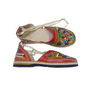Moroccan Shoes Leather Slippers, Berber Babouche Amazigh Handmade Women Traditional Gift for her,