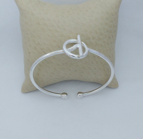 Sterling Silver Bracelet Cuff Bangle: Handmade Ci… - image 8