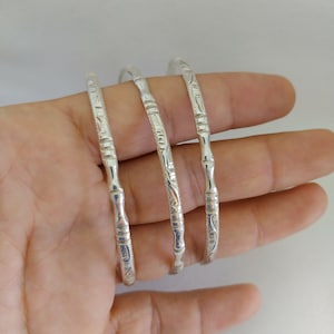 Moroccan Bracelet Berber Bangle Silver Jewelry Gift Women Tribal,simple Engraved bracelets Handmade Ethnic Touareg