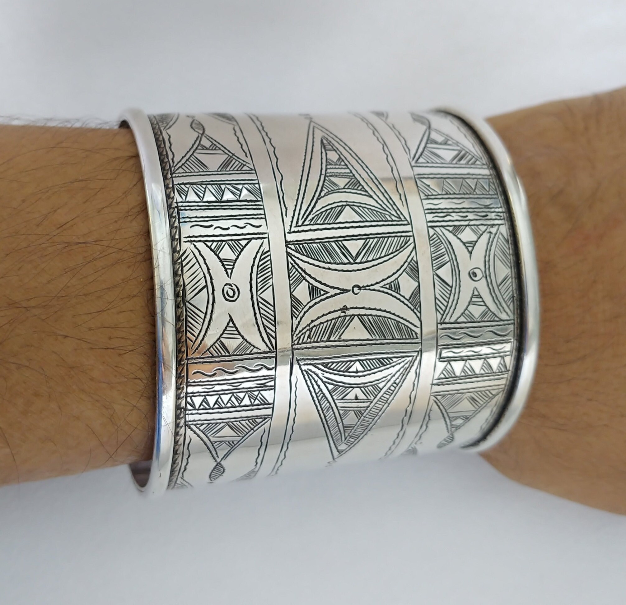 VINTAGE Silver Bracelet Tuareg African Bangle,moroccan