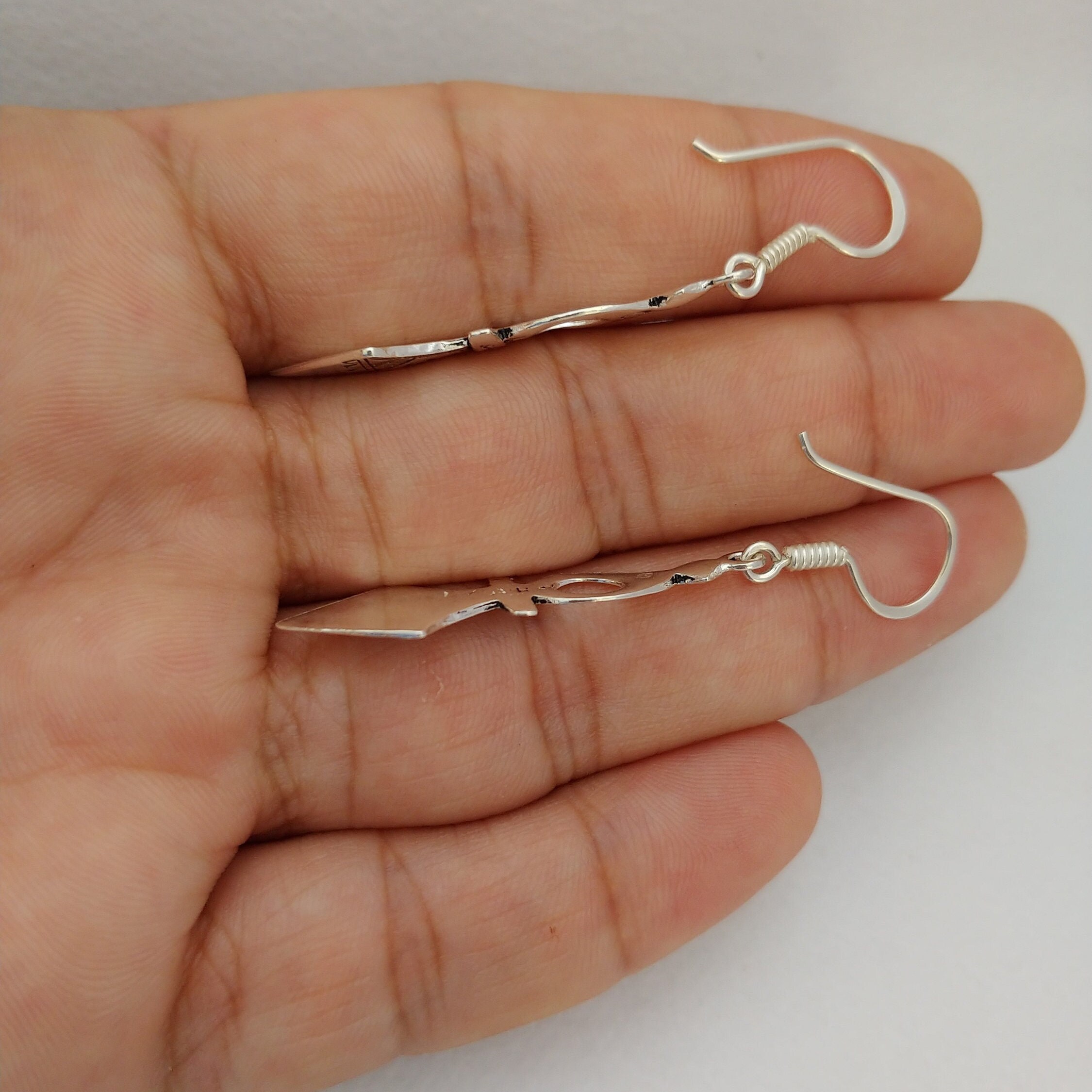 Tuareg Earrings Silver, Tribal Jewelry Ethnic, African Cross Tuareg Earrings Silver, Tribal Jewelry Ethnic, African Cross