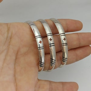 Bracelet Moroccan Silver Tuareg Cuff Bangle Handmade Tribal Carved Bohemian Berber African Touareg Boho Gift For Her Hyppy Sterling Sahara