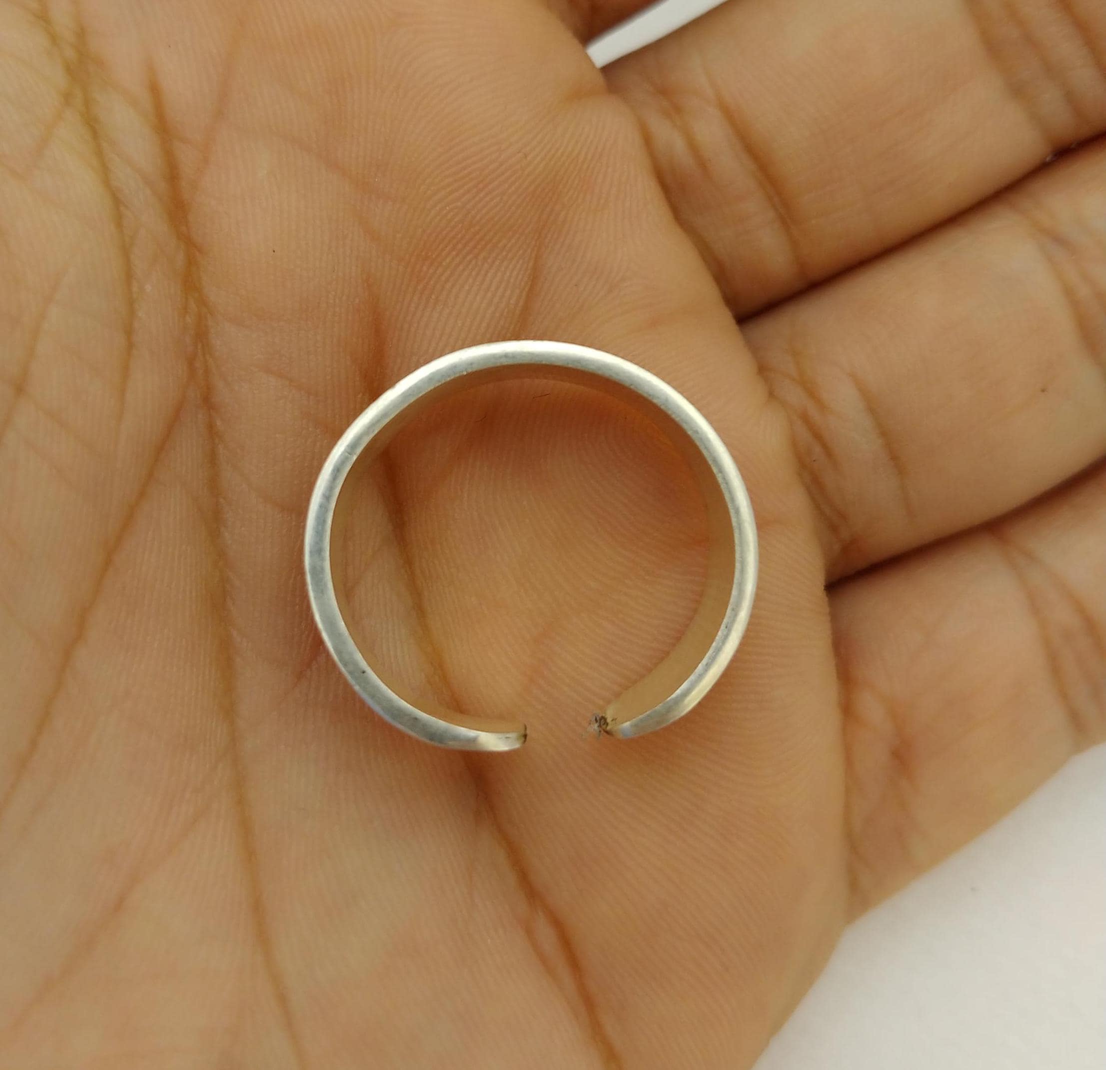 Anello per dita dei piedi in argento sterling 925 fatto a mano a Bali - Italia