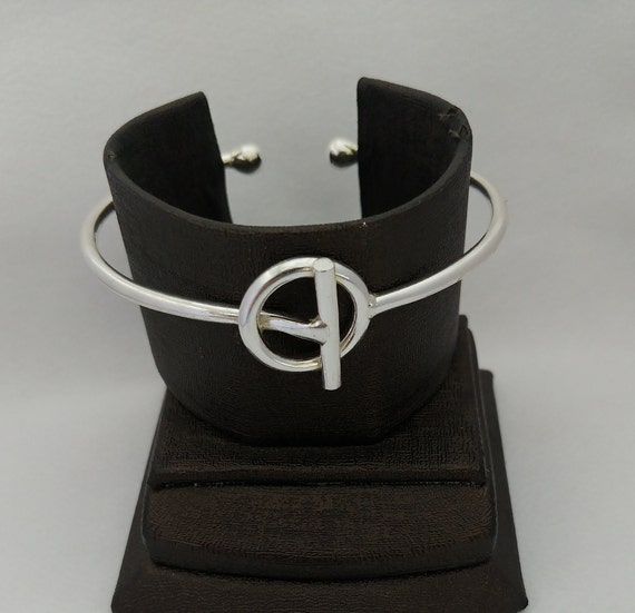 Sterling Silver Bracelet Cuff Bangle: Handmade Ci… - image 9