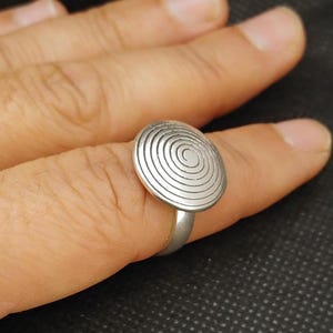 Spiral Ring Silver Sterling Size Band Jewelry Swirl Solid Design Swirled Statement Opal Circle Rings Round Moroccan Jewelry Gift For Her